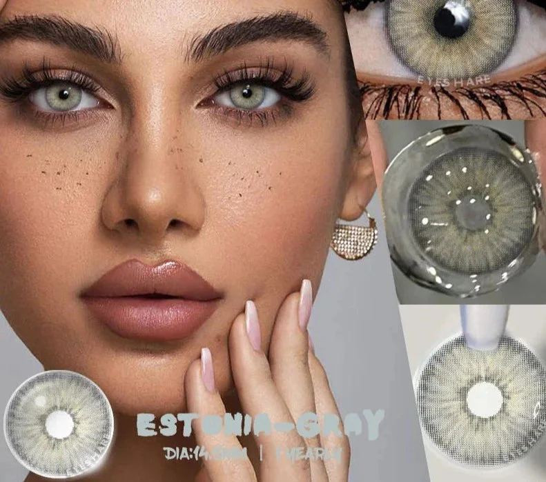 Sdrawing 1pair Colored Contact Lenses for Eyes Natural Look Gray Eye Lenses Brown Contact Blue Lenses Fast Delivery Green Lenses