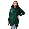 Women's Plus Size Casual Zipper Hooded Design Sports Fleece Sweatshirt Zipper Jacket