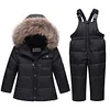 Kid Baby Boy Russian Winter Suits Duck Down 2 Pcs Sets