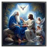 Jesus-11CT Stamped Cross Stitch 45*45cm/17.72*17.72in