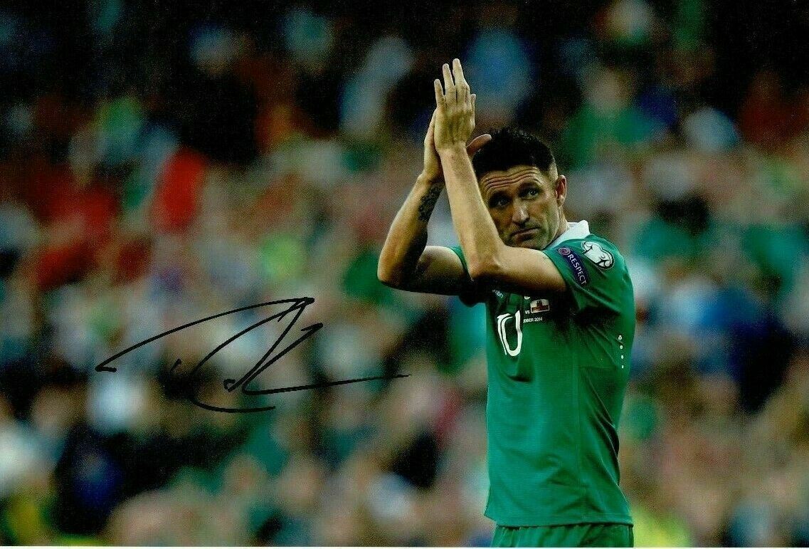 Robbie Keane Signed 12X8 Photo Poster painting IRELAND EIRE Genuine Signature AFTAL COA (1541)