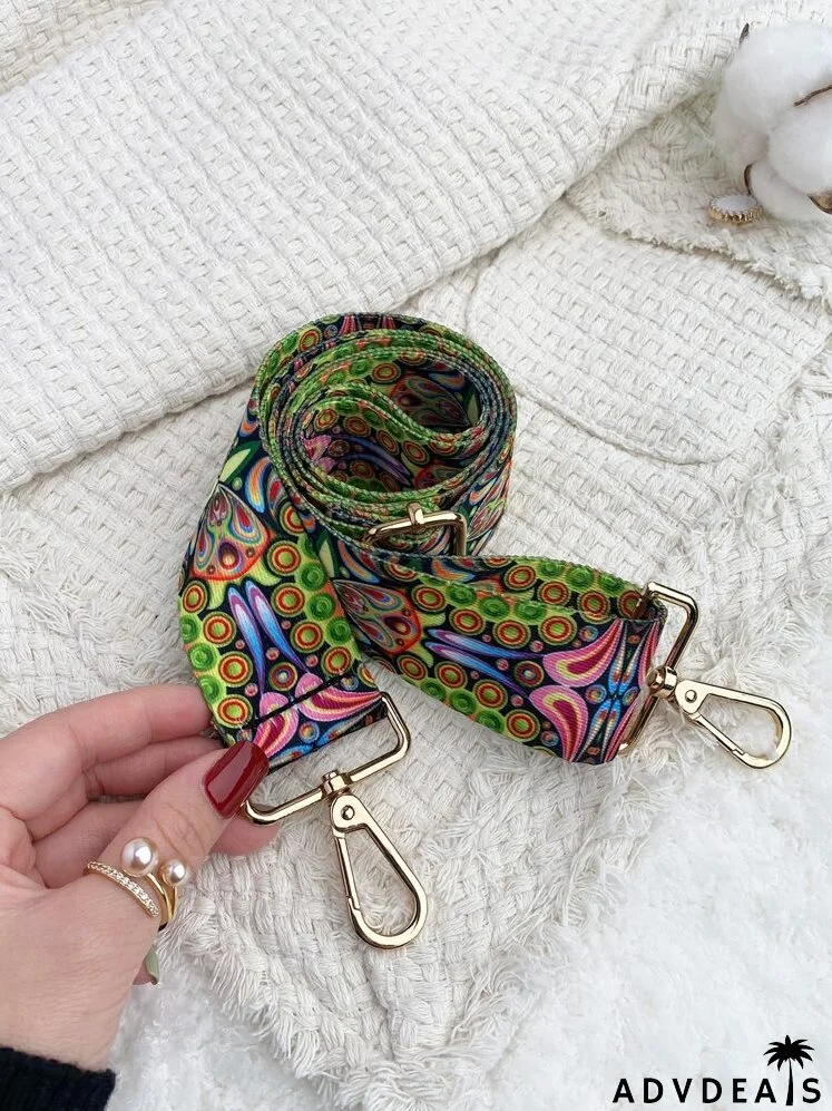 Colorblock Graphic Bag Strap