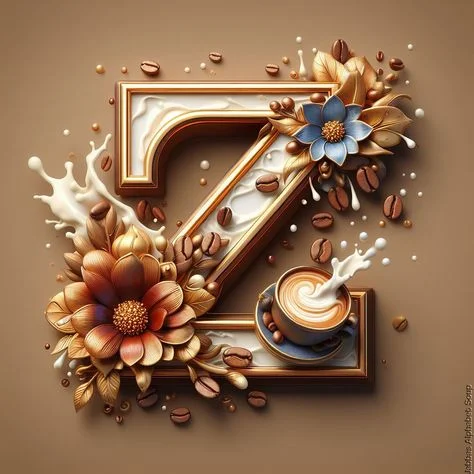 Diamond Painting - Full Round Drill - Coffee Alphabet(Canvas|40*40cm)