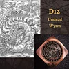 LOTD6 In One Rotating Dice Beast Series Metal DND Dice Indicator Dragon And Underground City Magic Tool