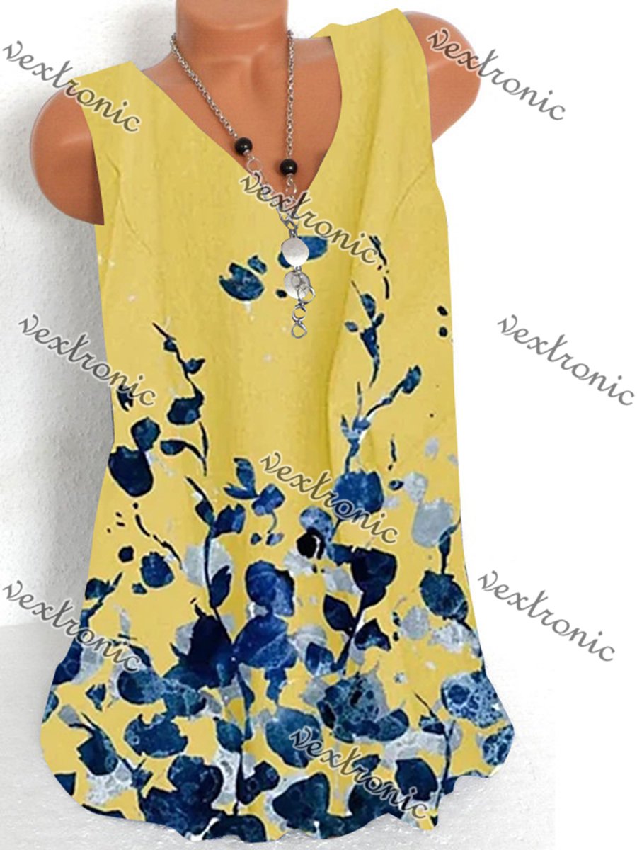 Women Half Sleeve V-neck Solid Color Dress