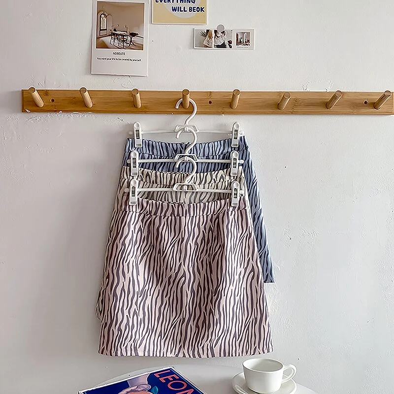 Zoki Elegant Leopard Women Mini Skirt High Waist A Line Zebra Striped Fashion Korean Slim A Line Zipper Mujer Faldas New 2021