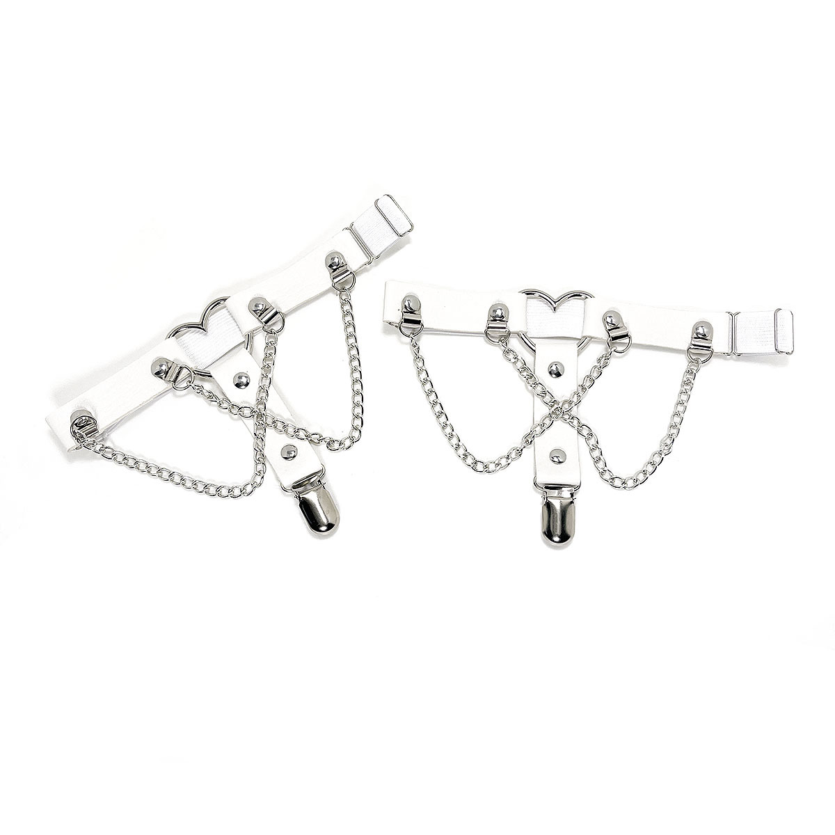 Lovingerie - Elastic Band Leg Ring Socks Clip Love Heart-Shaped Chain Sweet Cool Dark Series