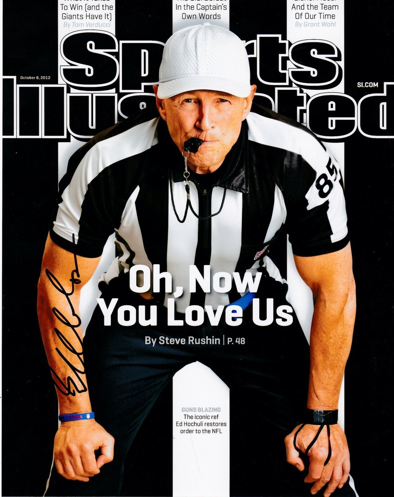 ED HOCHULI NFL REFEREE SPORTS ILLUSTRATED SIGNED 8x10