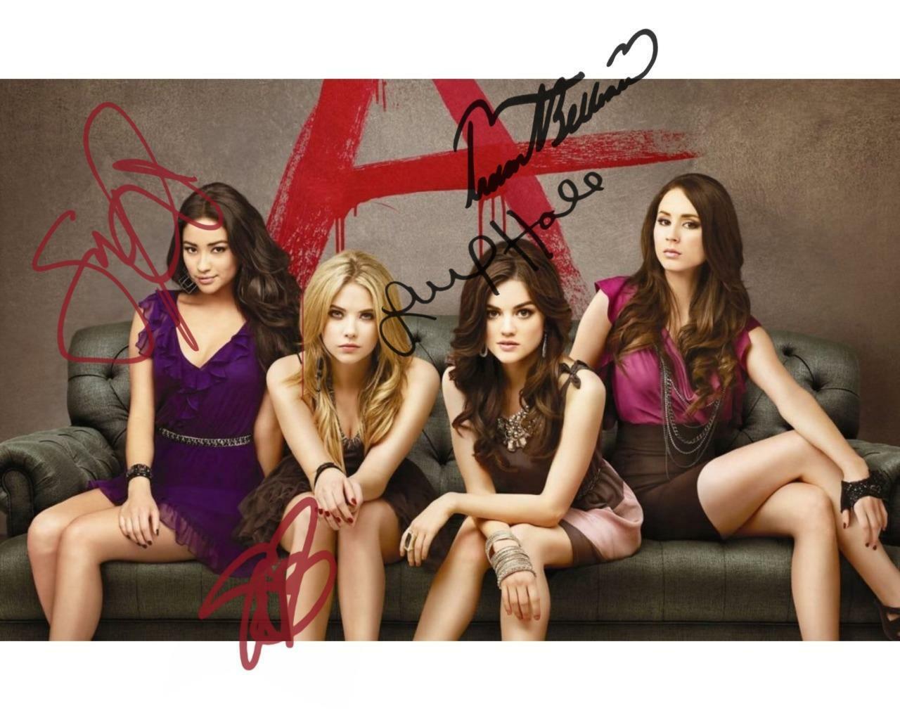 Pretty Little Liars Season 6 Cast SIGNED AUTOGRAPHED 10X8 REPRO Photo Poster painting PRINT