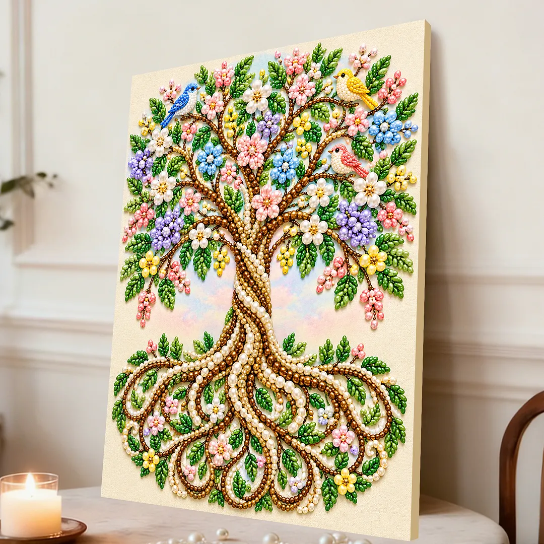 Pearl Painting Kit for Adults Tree 11.81x15.75in