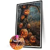 Halloween Kürbis 5d DIY Runde Vollbohrer Dimond Gemälde Kit Wohnkultur40x60cm