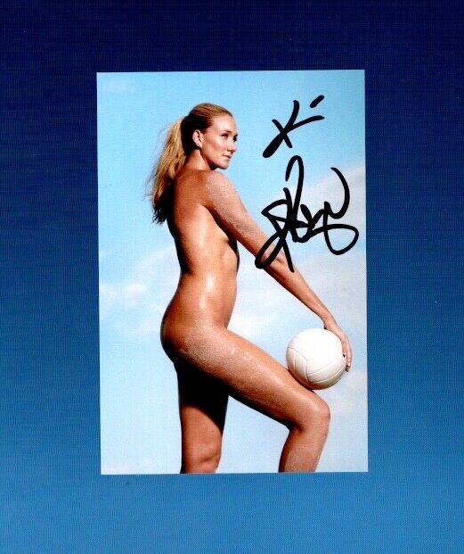 Kerri Walsh Autographed Photo Poster painting Olympic Gold USA Volleyball Player 4x6 (Original)