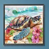 Tortue de mer - peinture diamant de forme sp&eacute;ciale - 30*30cm