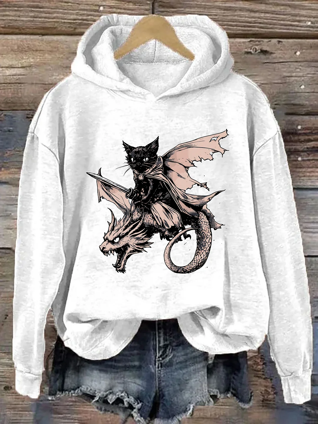 Funny Cat Dragon Hoodie