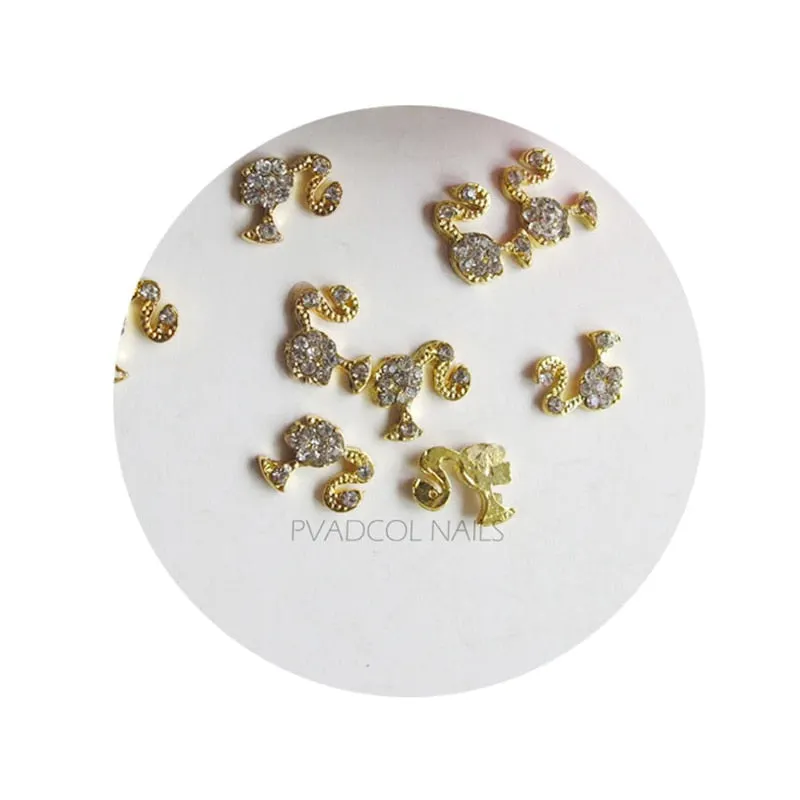 3D Nail Art Rhinestones Charms Crystal Gems Flatback Glass Water Diamond Cool Grils Shiny  Jewelry Nail Decoration Accessories-Nail Inspo