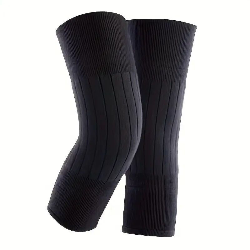 Unisex Winter Knit Plush Knee Braces Leg Warmer Men Women Thicken Knee Pads Sleeves Thermal Knee Warmers