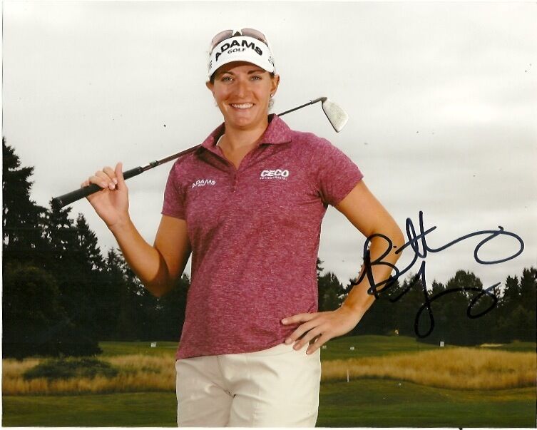 LPGA Brittany Lang Autographed Signed 8x10 Photo Poster painting COA 2