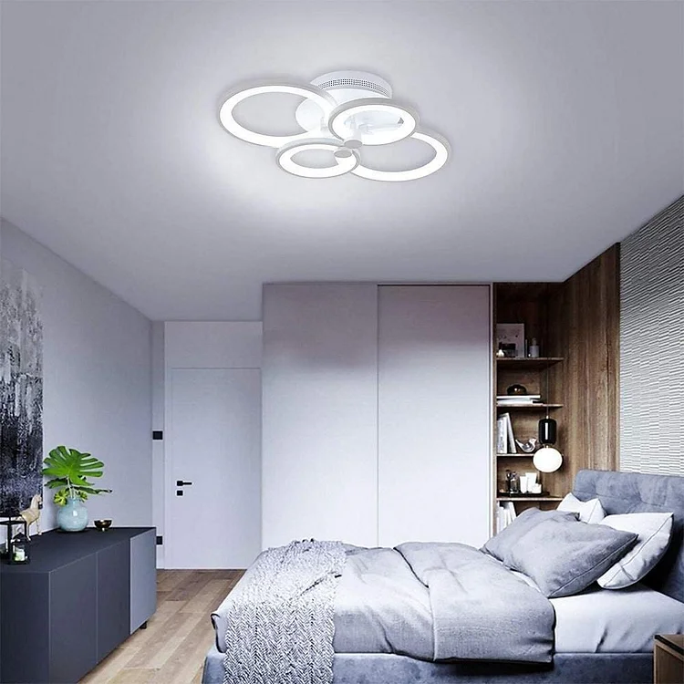Overlapping Circles Modern Flush Mount Ceiling Light LED Light - Appledas