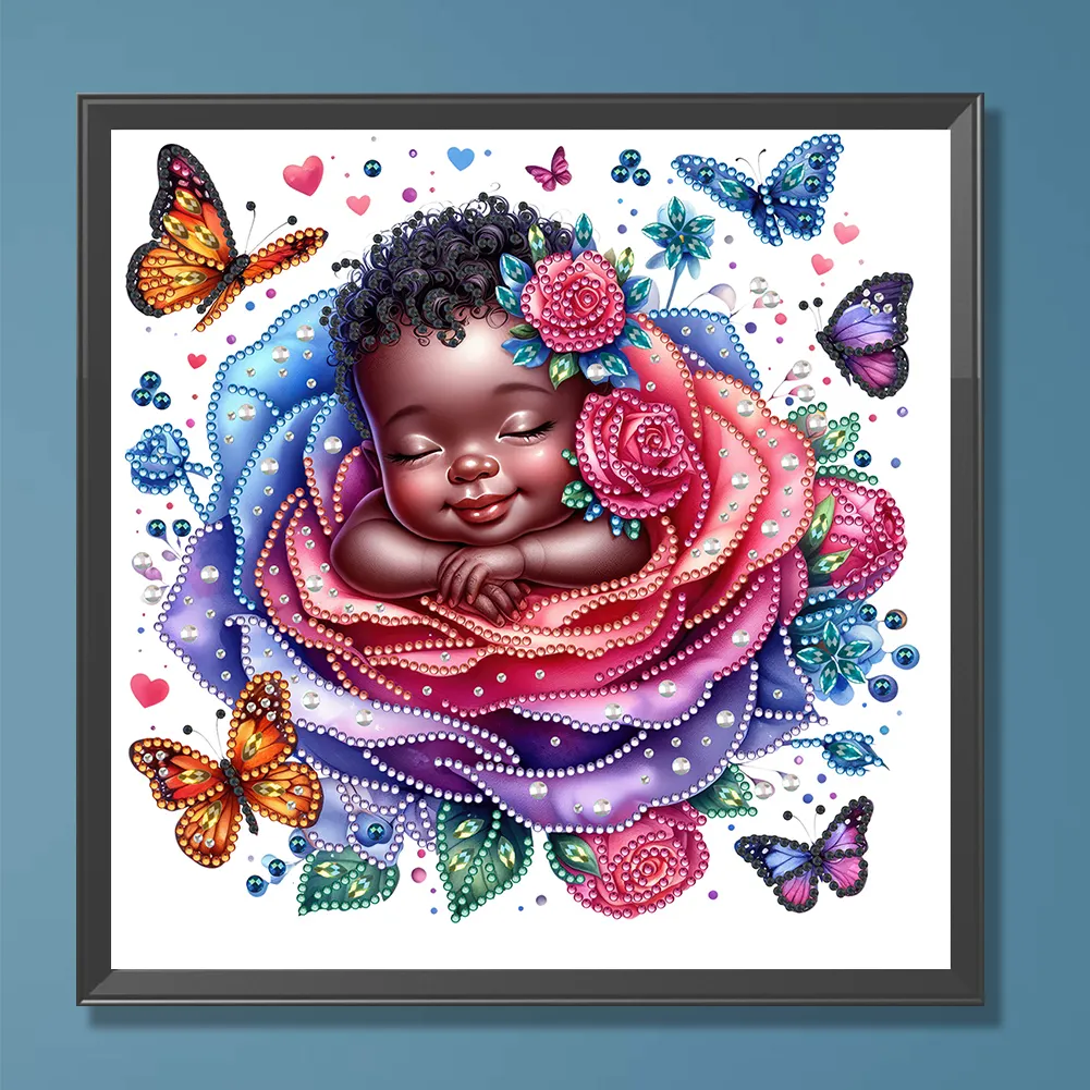 Diamond Painting - Partial Special Shaped Drill - Rose Child(Canvas|30*30cm)