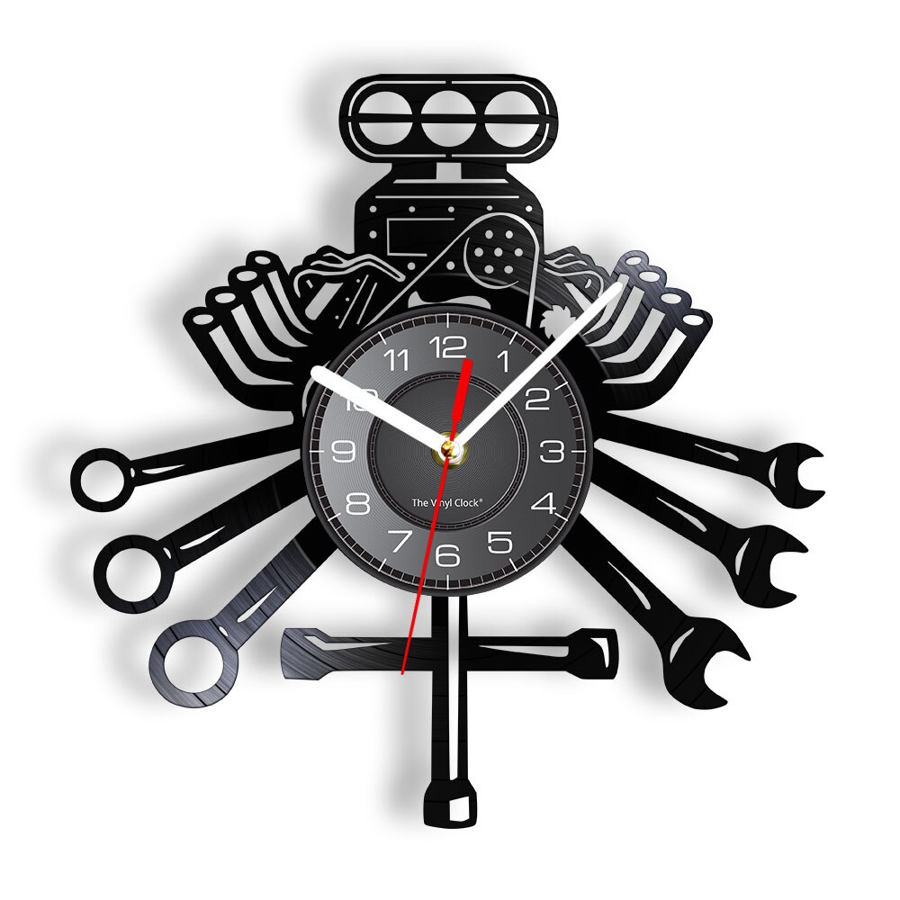 

Car Service Repair - Vinyl Record Wall Clock - Without LED, 501 Original