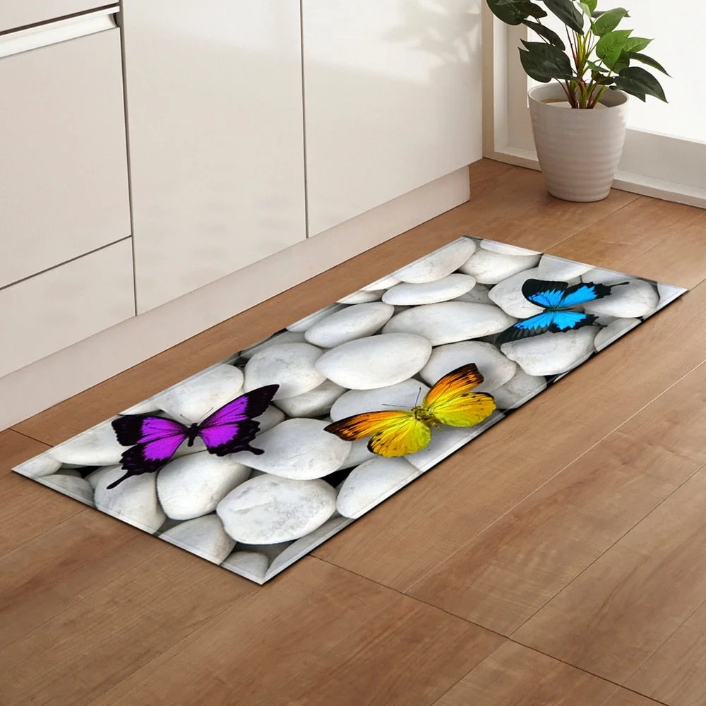 Modern Kitchen Rug Home Hallway Entrance Doormat Living Room Bedroom Children's Decoration Carpet Bathroom Anti-Slip Floor Mat