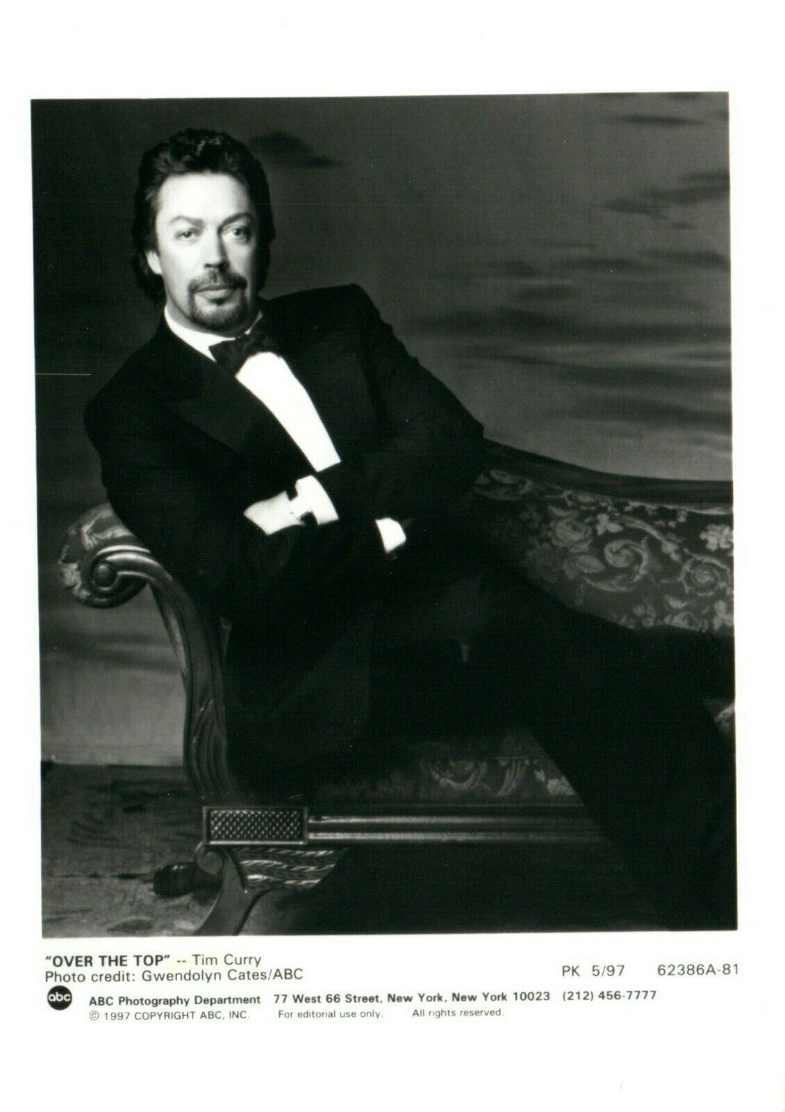 TIM CURRY Actor Over The Top 5x7 Promo Press News Photo Poster painting 1997