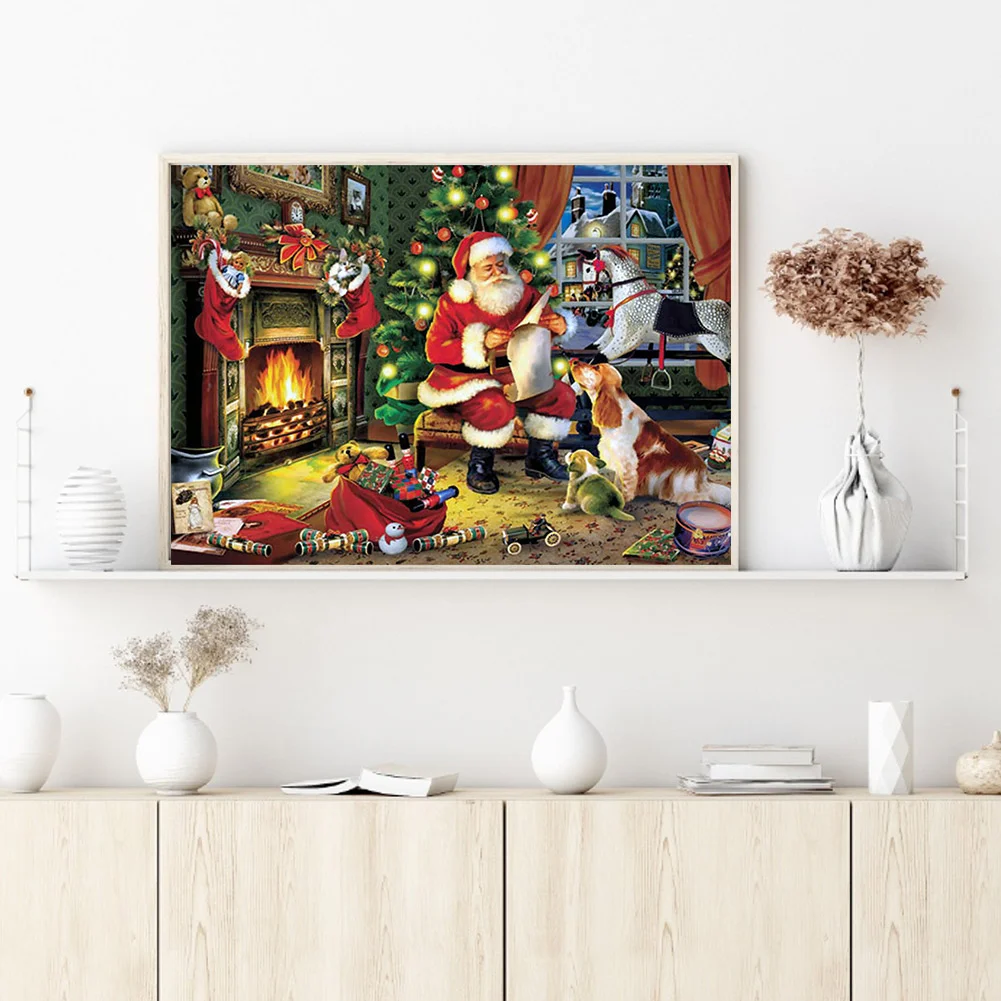 11ct Stamped Cross Stitch - Santa Claus(50*40cm)