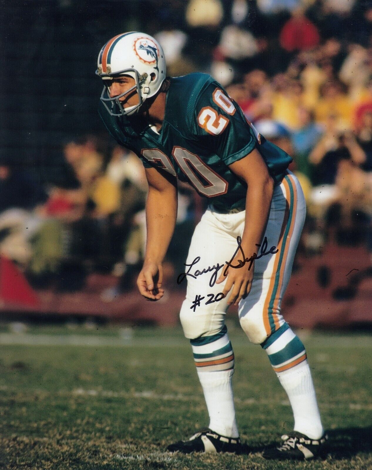 Larry Seiple #1 8x10 Signed Photo Poster painting w/ COA Miami Dolphins 031719