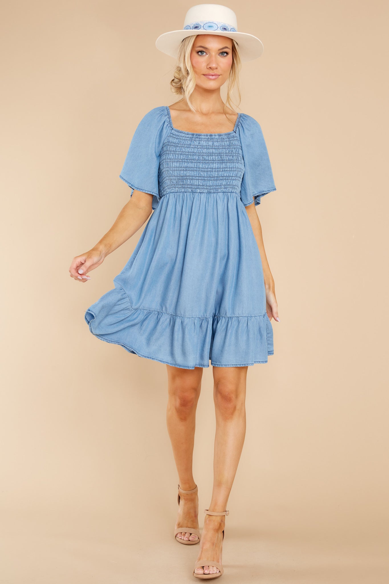  thdmladies Meaningful Intentions Light Chambray Dress thedmladies