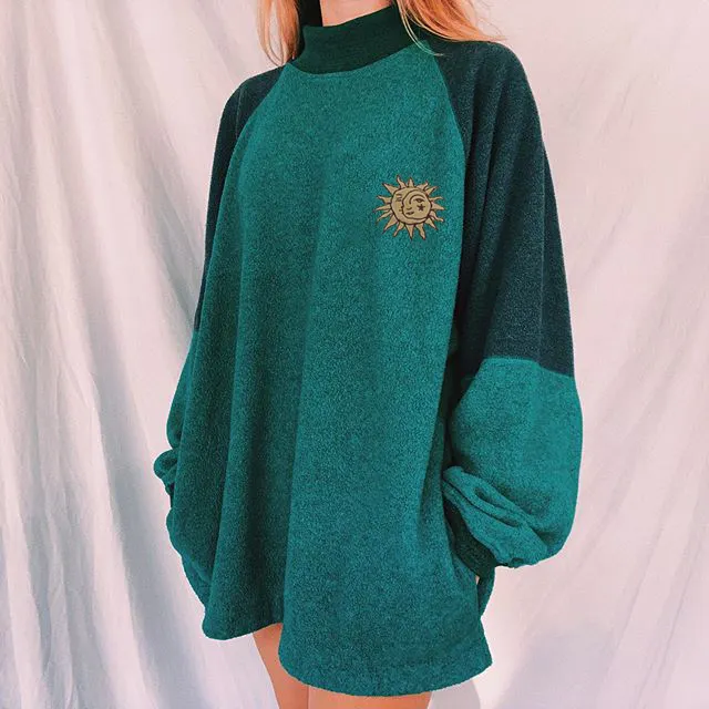 Retro Hit Color All-Match Sweatshirt