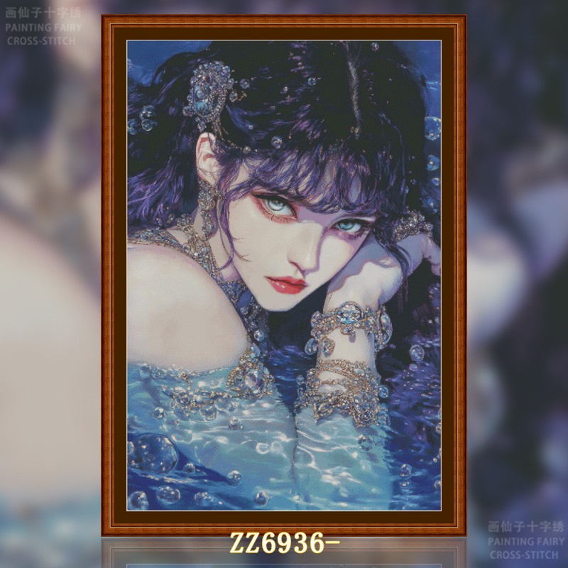 [ZZ6936-Cold Charm] Painting Fairy Cross Stitch