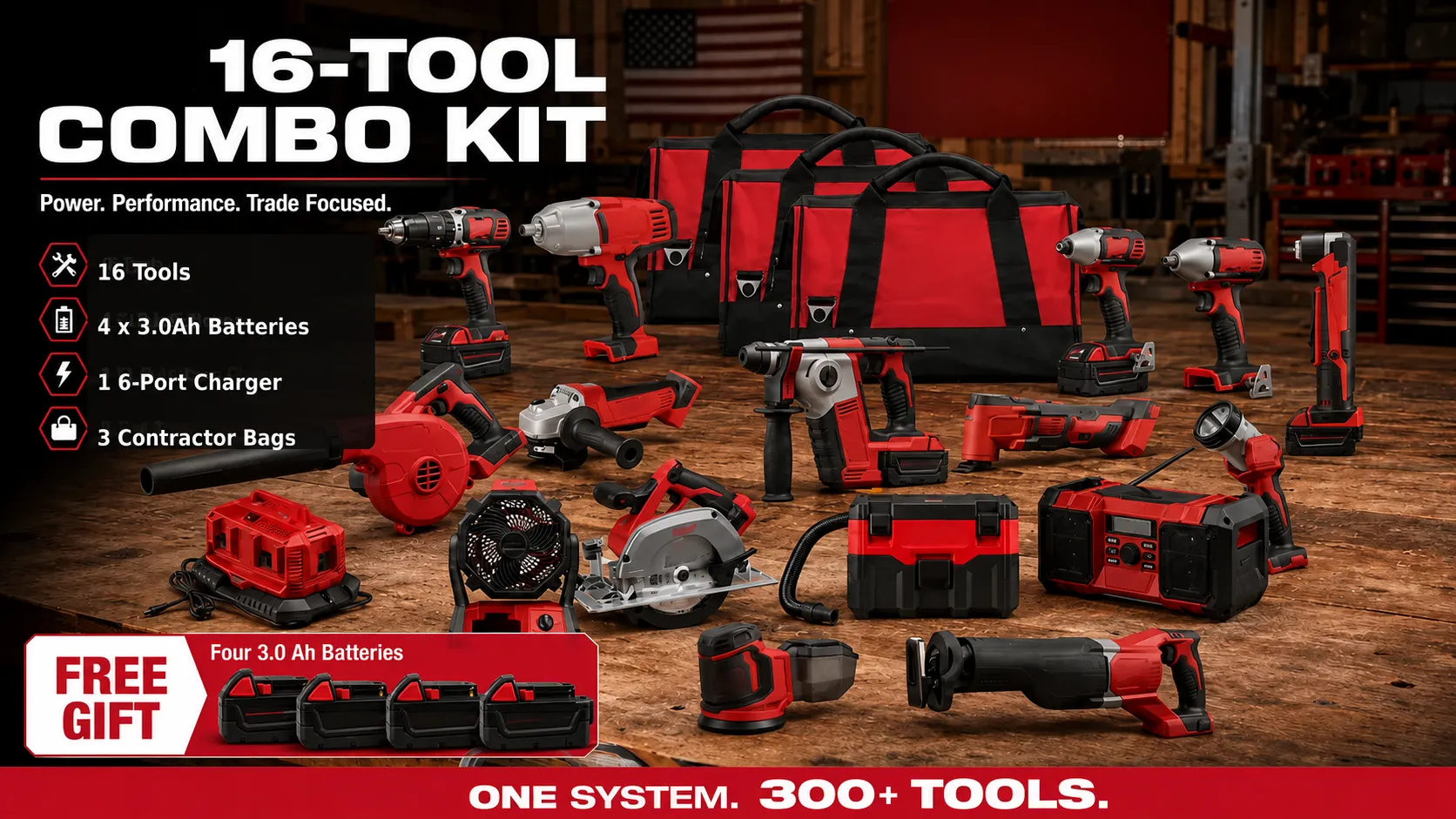 M18 16 Tool Combo Kit