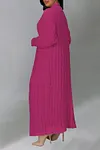 Women's Long Knit Solid Color Dual Pocket Cardigan