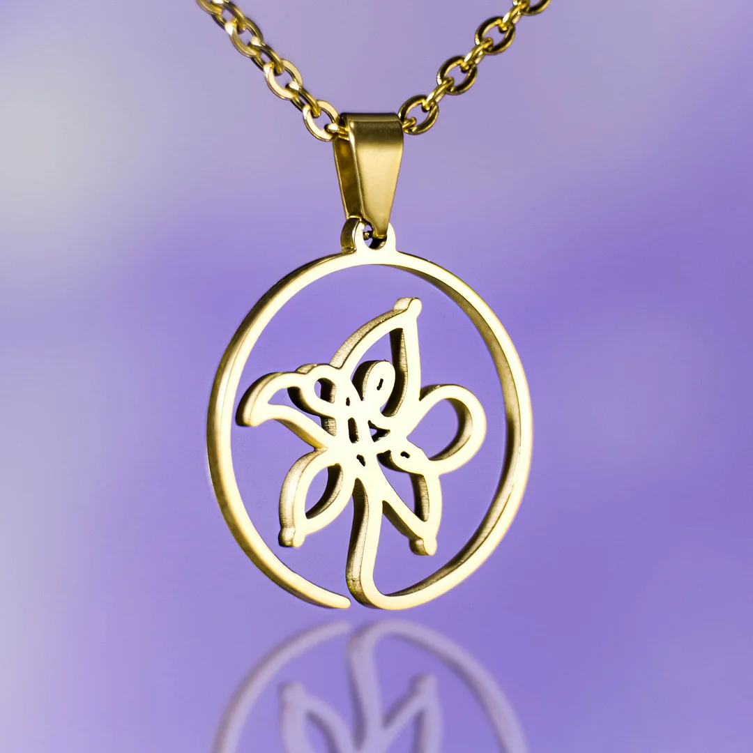 BTS Smeraldo Flower 18k Gold Plated Necklace