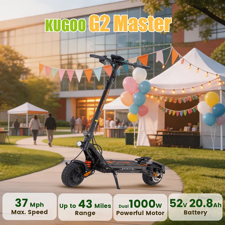 KUKIRIN G2 Master Electric Scooter | Sleek Dual 1000W Motor Off-Road Scooter