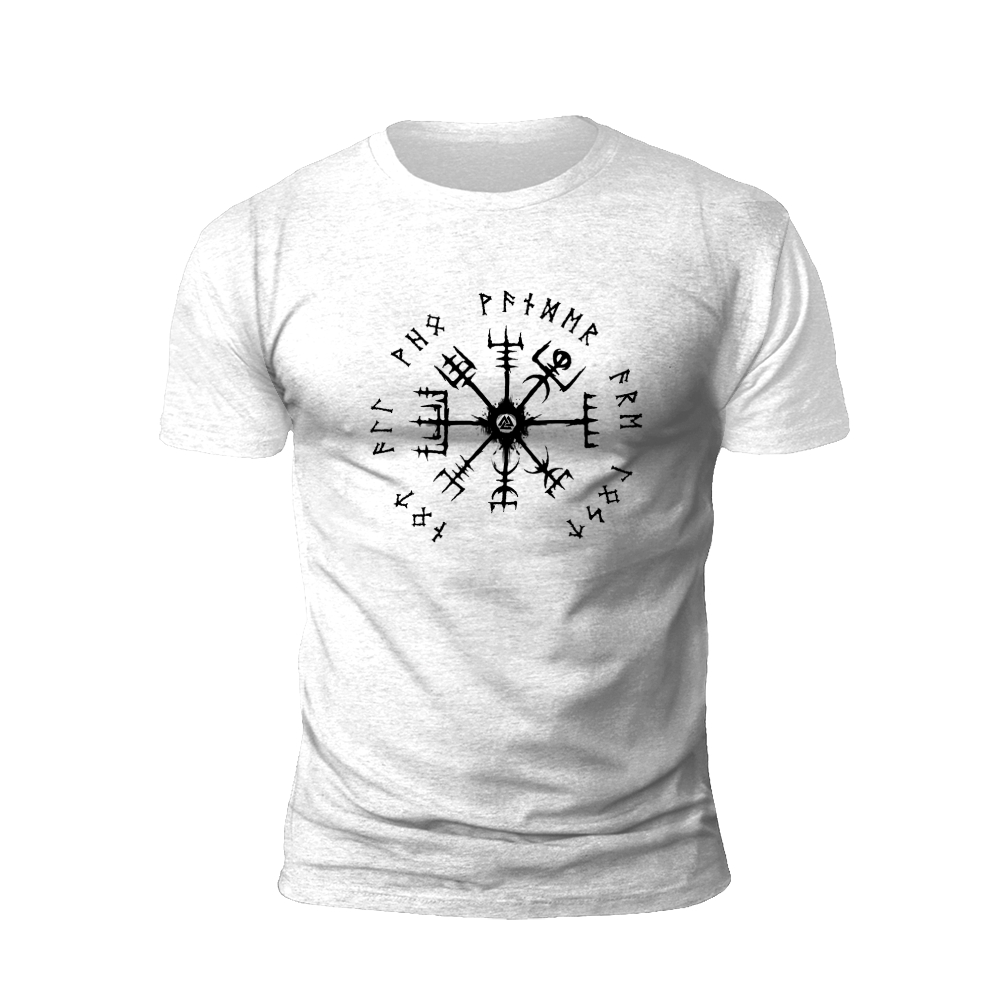 Viking Compass with Runes T-Shirt
