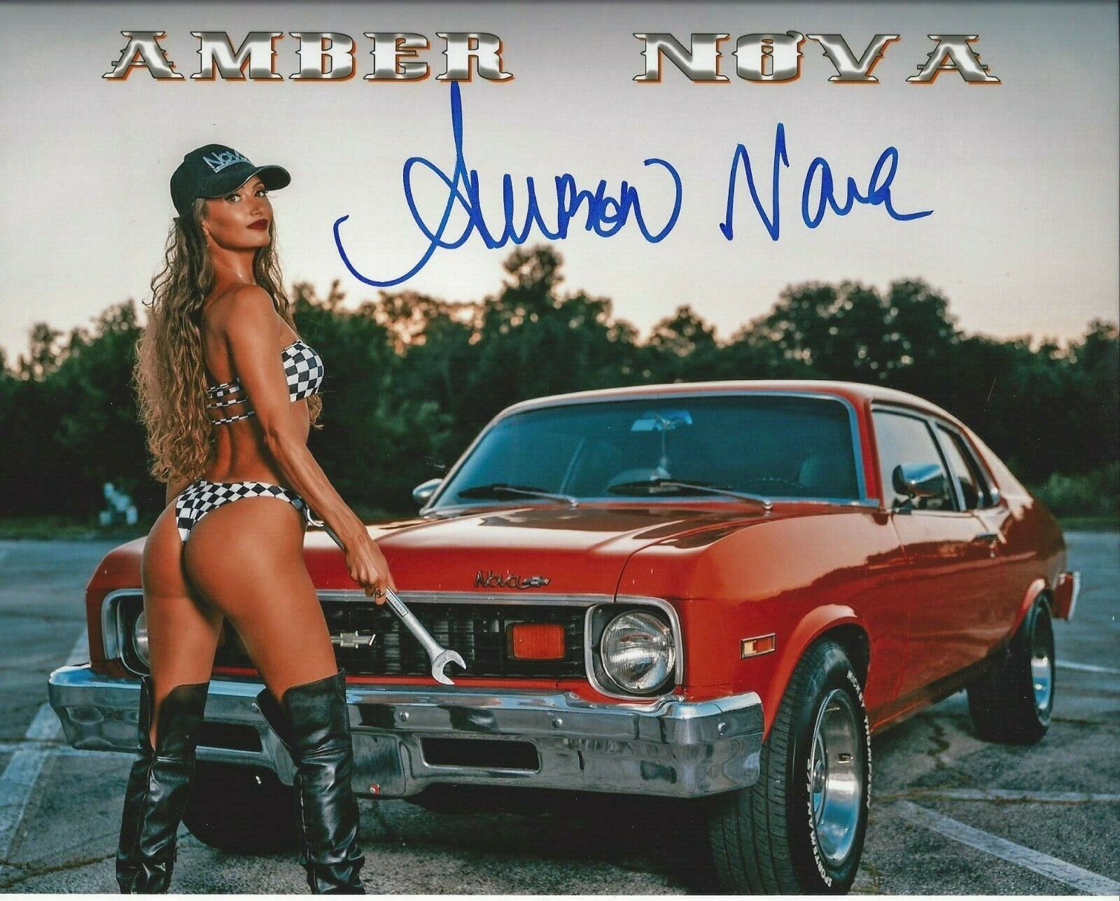 Amber Nova autographed 8x10 Sexy MLW AEW WWE TNA #5