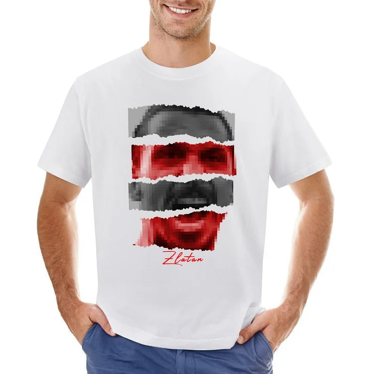 Zlatan Ibrahimovic Inspired 8 Bit Men's Soccer Culture Tee