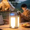Solar Foldable Camping Light Rechargeable Portable Flashlight Hanging Tent Light