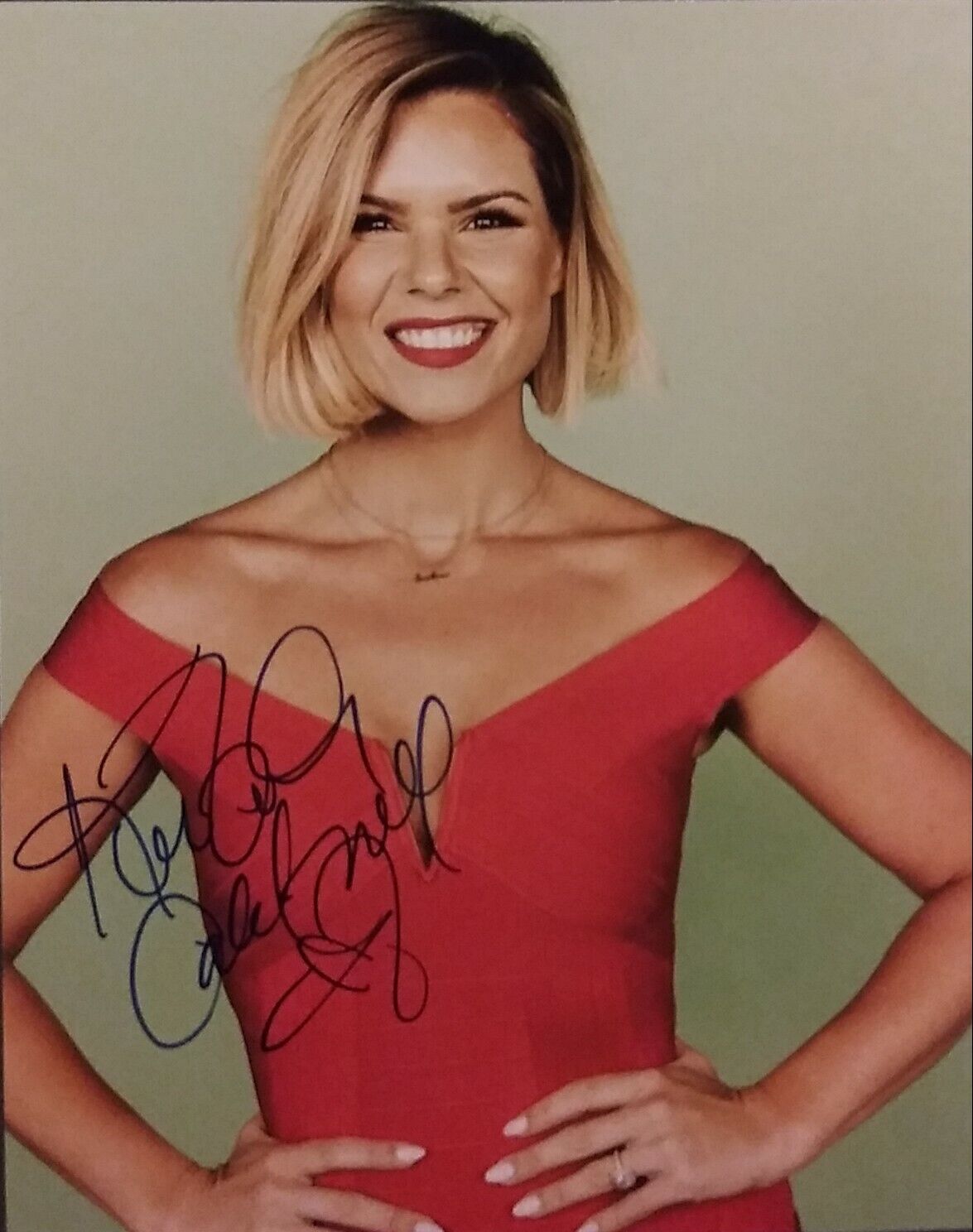 Kimberly Caldwell signed 8 x 10