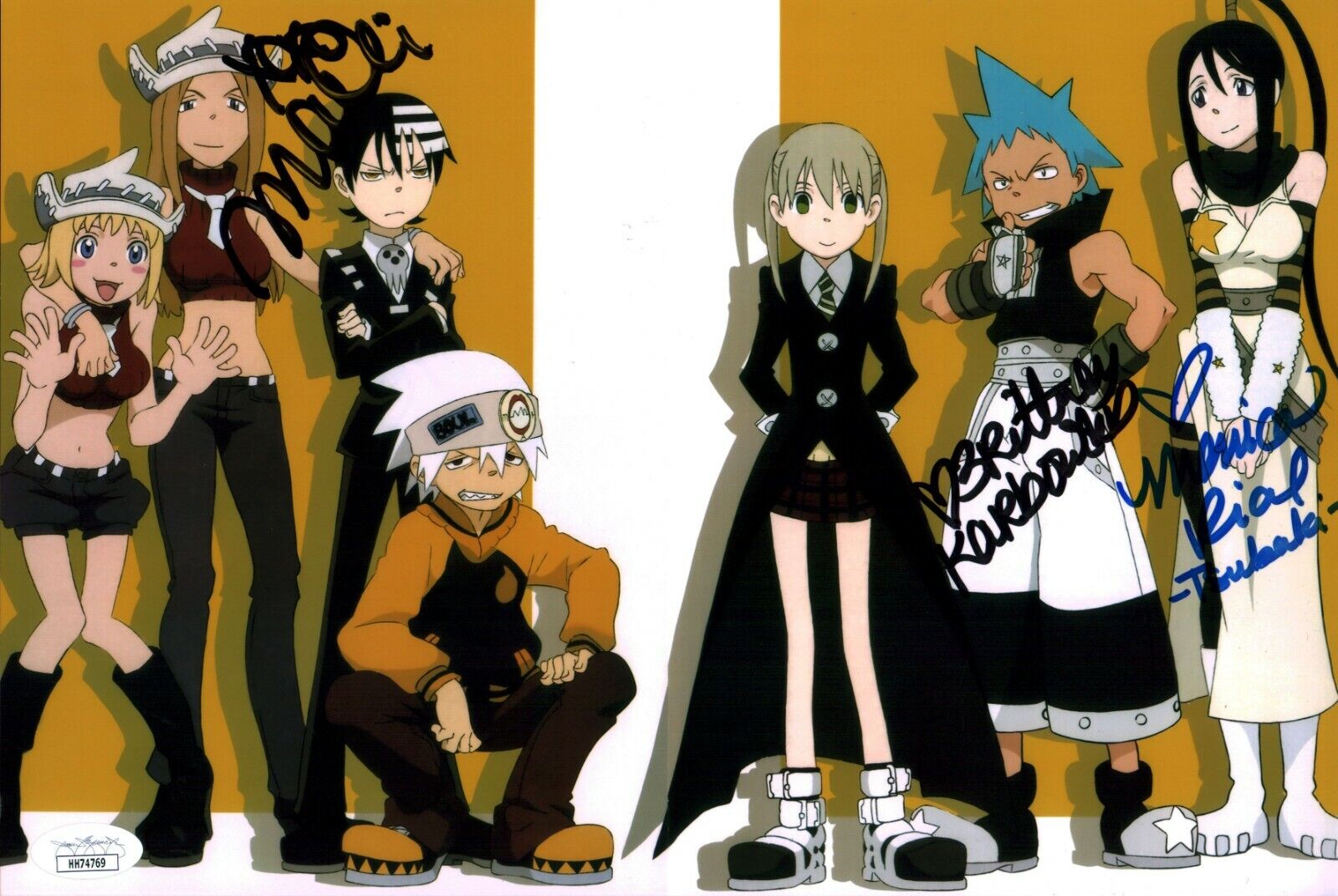 Soul Eater 8x12 Photo Poster painting Signed Autograph Rial Marchi Karbowski JSA Certified COA