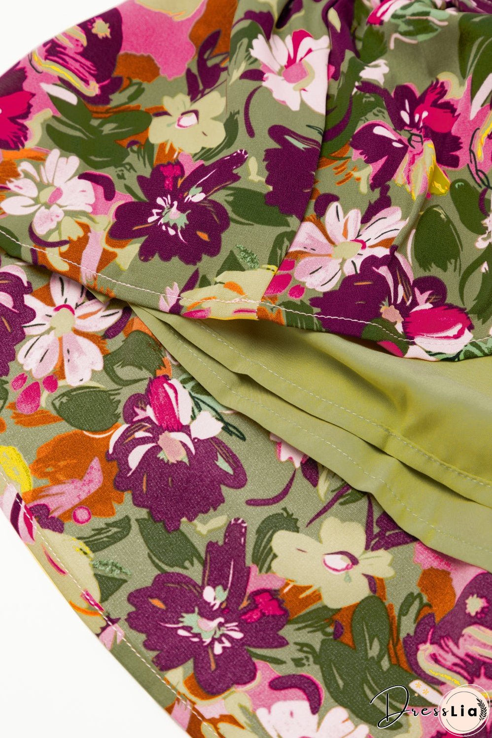 Flutter Sleeve Frilled Neck Mini Dresses