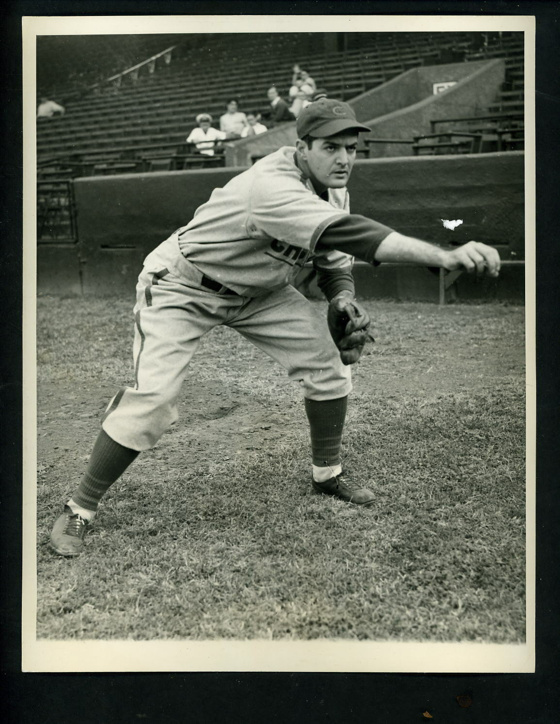 Bill Lee pitching pose 1938 Press Photo Poster painting Chicago Cubs