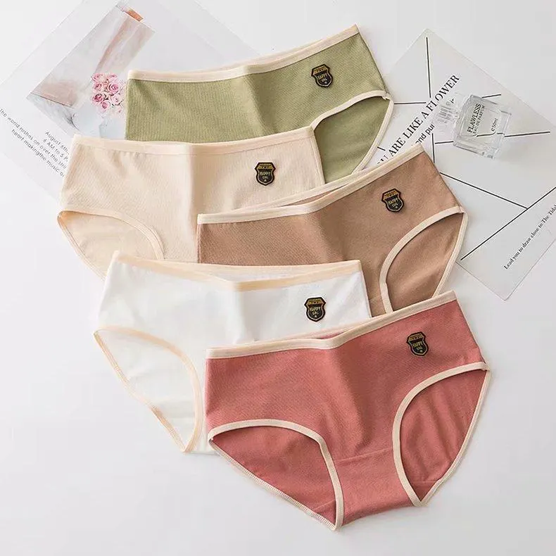 New 5pcs Teenage Flamingos Underpants Young Girl Briefs Comfortable Cotton Panties Kids Underwear