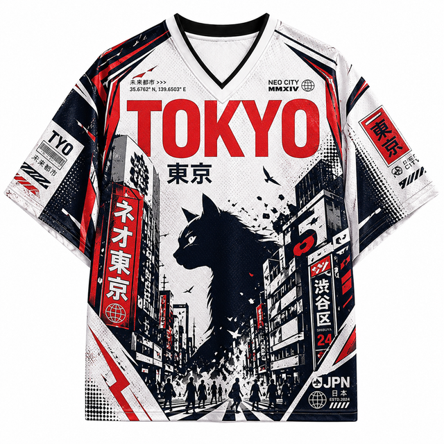 Tokyo Wolf Mesh Jersey