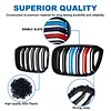 BILLDIO G01 G02 Color Grille? Front Bumper Kidney Grill Compatible with X3 X4 2018-2021 G01 G02 Double Slats