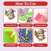 2D/Flat Christmas DIY Diamond Art Acrylic Pendant Wall Door Decoration (Owl)