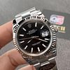 Rolex Datejust 41 Stainless Steel on Oyster with Black Dial and Fluted Bezel Top Replica