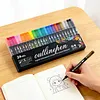 Dual Line Outline Markers with Shimmering Effect Sparkle Doodle Shimmer Marker Drawing Pens for Journaling Coloring Art Planning Supplies