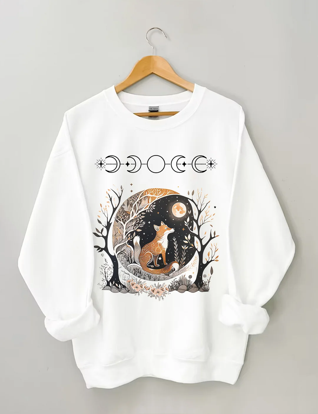Fox Witchy Whimsigoth Aesthetic Sweatshirt